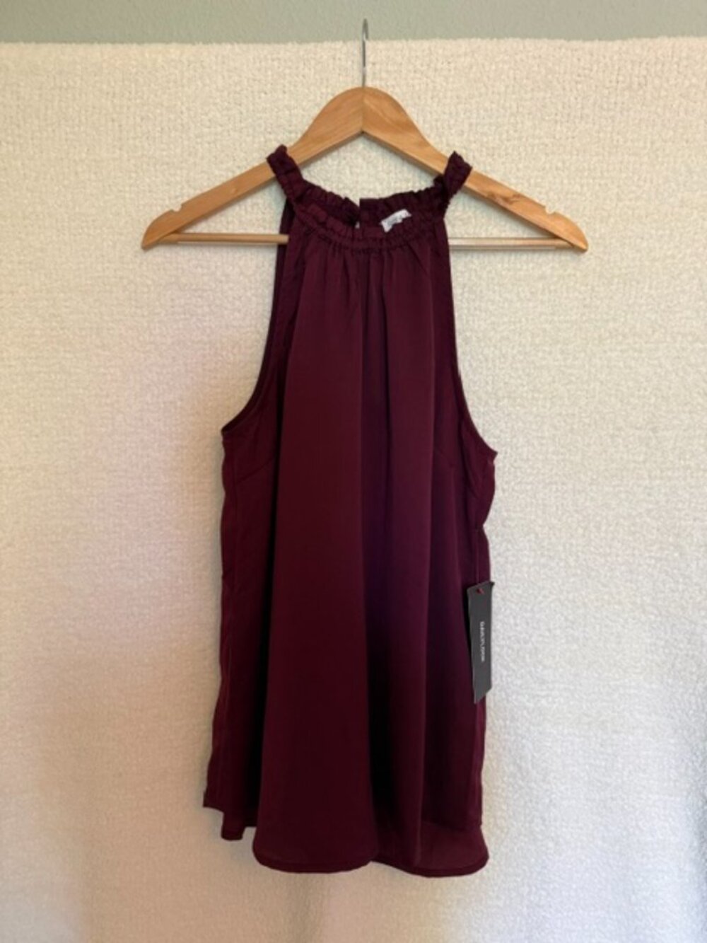 Olivia Grey Burgundy Blouse/Tank - Size Medium - NWT